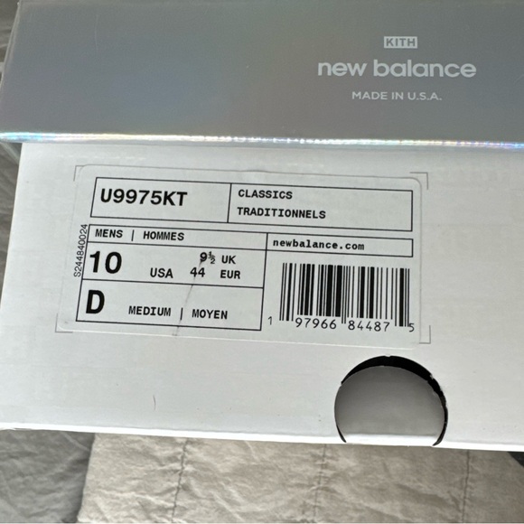 NIB MinUSA New Balance KITH 997.5 White Ice Blue Peach Men’s Size 10 main image 7